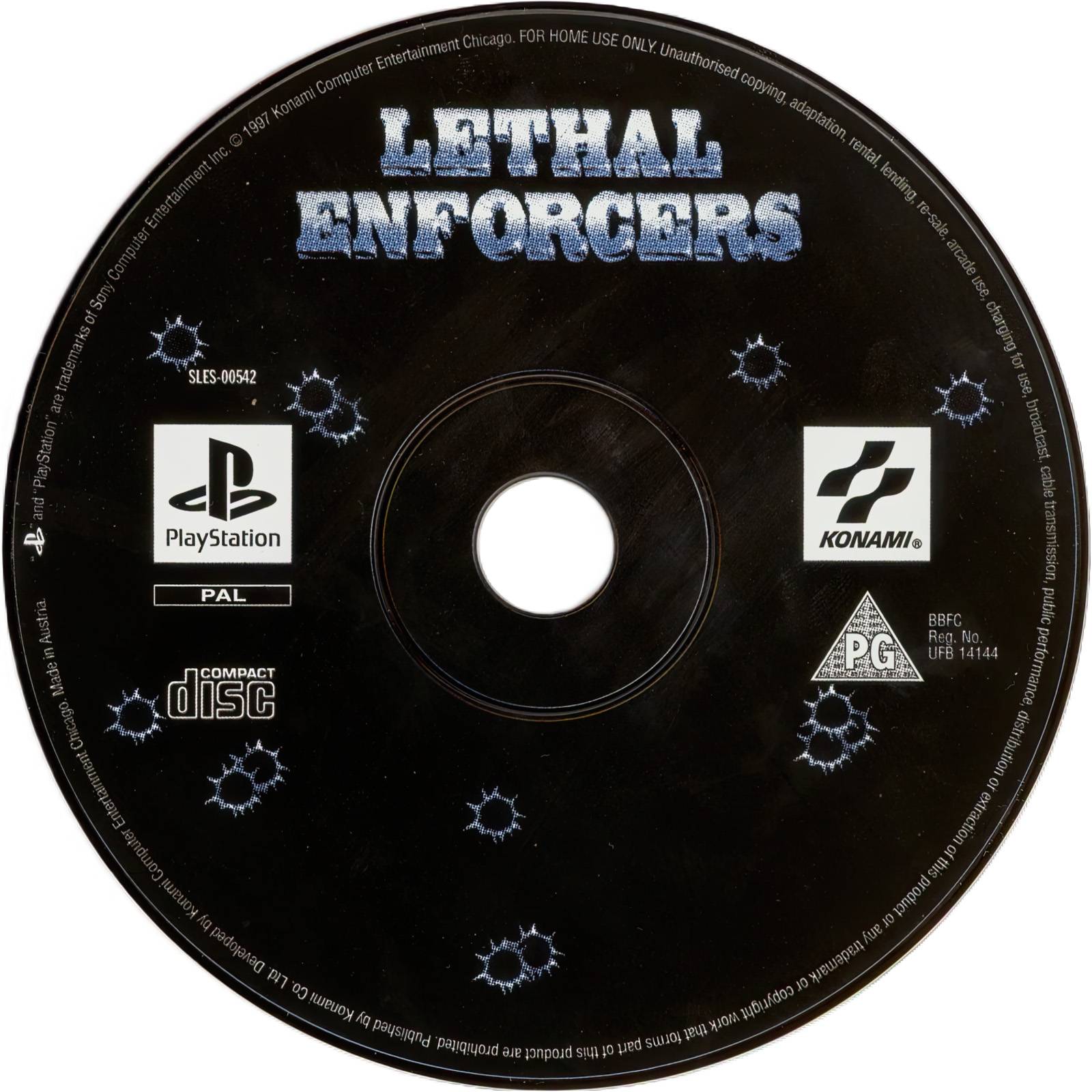 Лицензионный диск NPAL Lethal Enforcers 1 & 2 для PlayStation